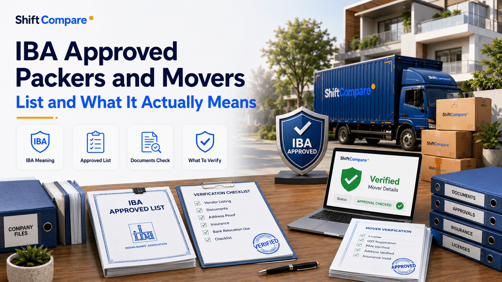 IBA approved packers and movers checks for bank employees and official relocation claims