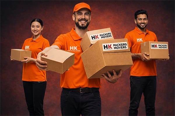 HK Packers & Movers packing and moving work in Noida
