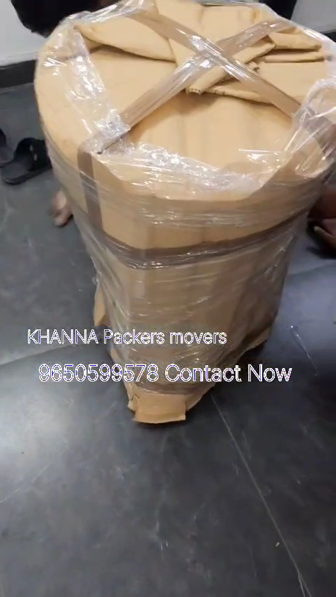 Chair wrapped for transport by Khanna Packers Movers in South Delhi
