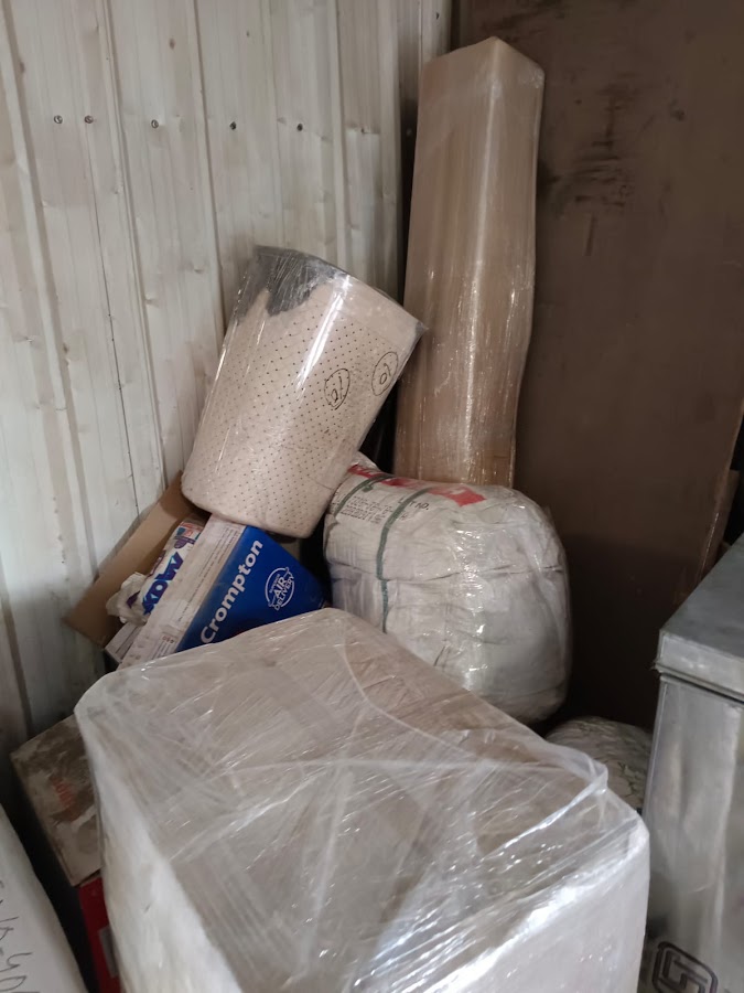 Wrapped household items prepared by Paradise Packers and Movers in Delhi