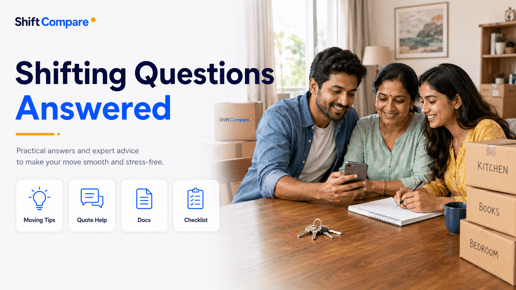 Short answers to common house shifting questions about timing, muhurat, movers and quotes